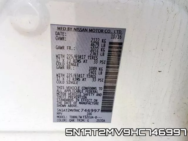 5N1AT2MV9HC746997 фото 2