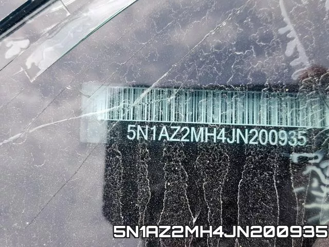 5N1AZ2MH4JN200935 фото 2