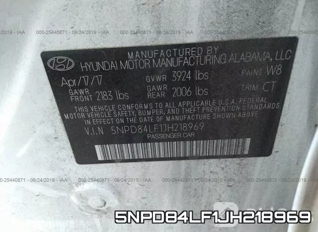 5NPD84LF1JH218969 фото 10