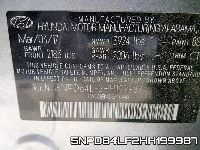 5NPD84LF2HH199987 фото 2
