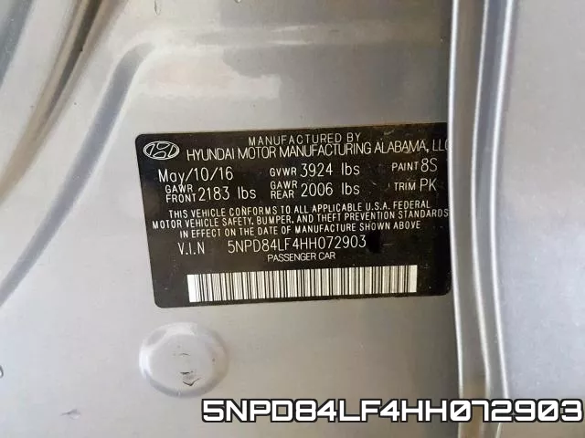5NPD84LF4HH072903 фото 2