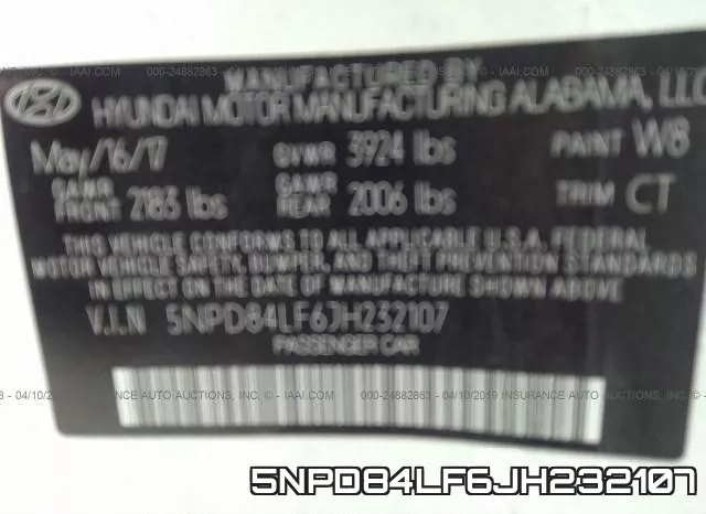 5NPD84LF6JH232107 фото 10