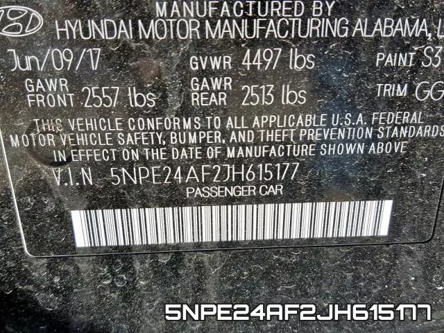 5NPE24AF2JH615177 фото 2