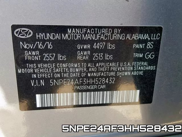 5NPE24AF3HH528432 фото 2