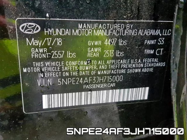5NPE24AF3JH715000 фото 2