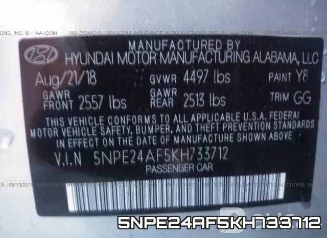 5NPE24AF5KH733712 фото 10
