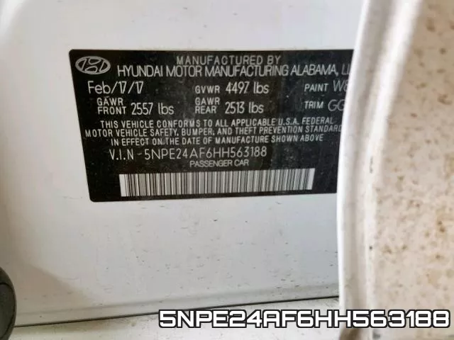 5NPE24AF6HH563188 фото 2