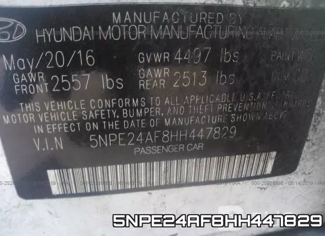 5NPE24AF8HH447829 фото 10