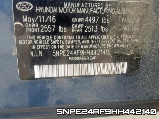 5NPE24AF9HH442140 фото 2