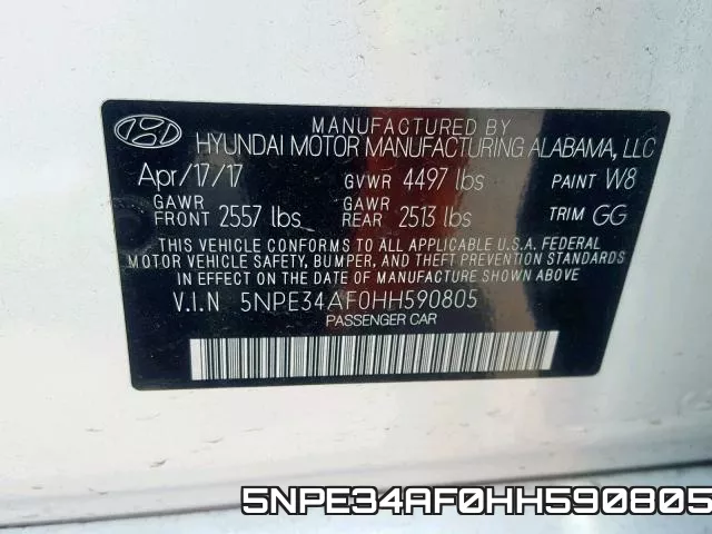 5NPE34AF0HH590805 фото 2