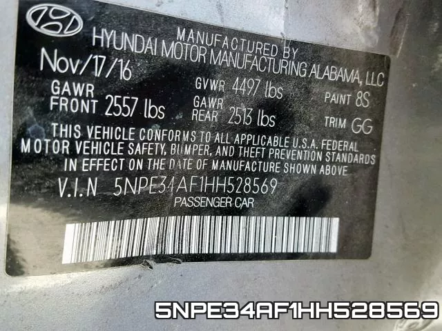5NPE34AF1HH528569 фото 2