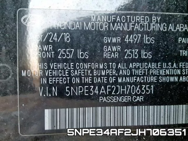 5NPE34AF2JH706351 фото 2