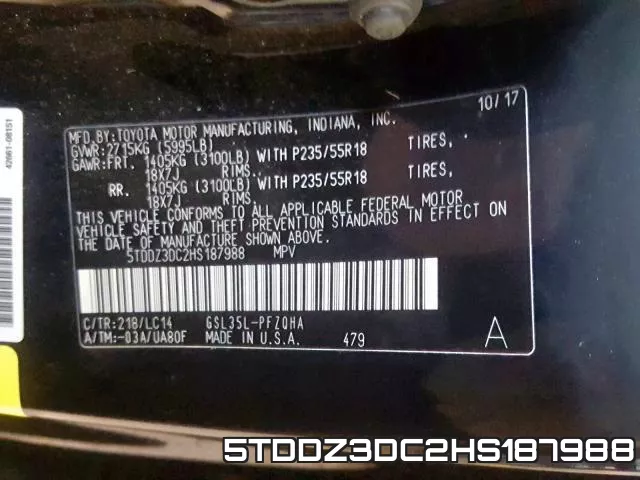 5TDDZ3DC2HS187988 фото 2