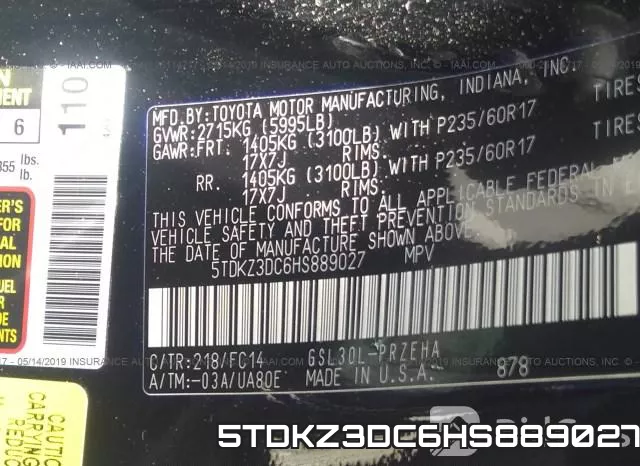 5TDKZ3DC6HS889027 фото 10