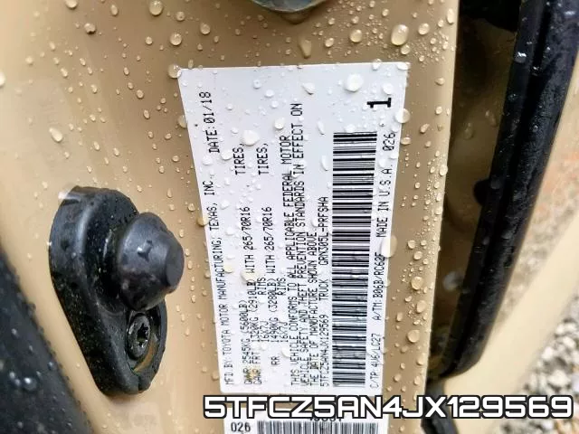 5TFCZ5AN4JX129569 фото 2