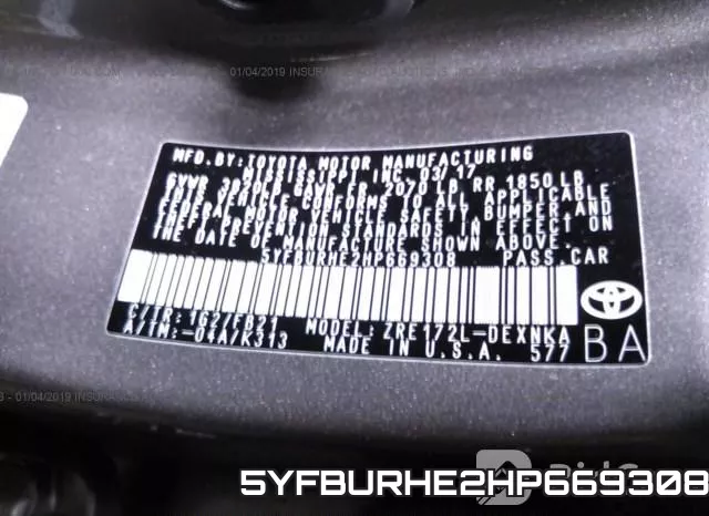 5YFBURHE2HP669308 фото 10