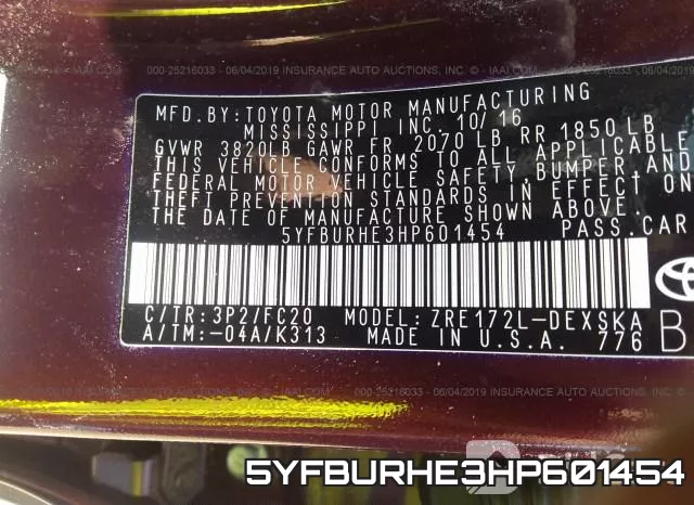 5YFBURHE3HP601454 фото 10