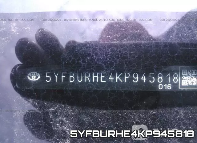 5YFBURHE4KP945818 фото 10