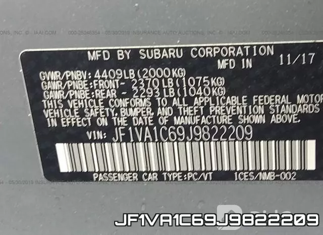 JF1VA1C69J9822209 фото 10