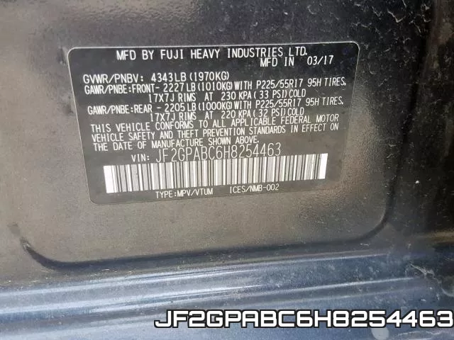 JF2GPABC6H8254463 фото 2