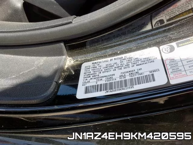 JN1AZ4EH9KM420595 фото 2