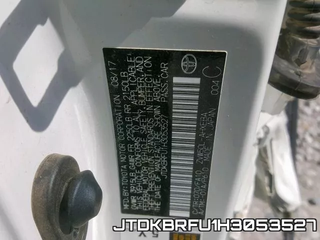 JTDKBRFU1H3053527 фото 2
