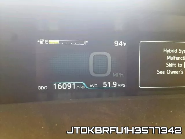 JTDKBRFU1H3577342 фото 9