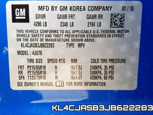 KL4CJASB3JB622283 фото 2