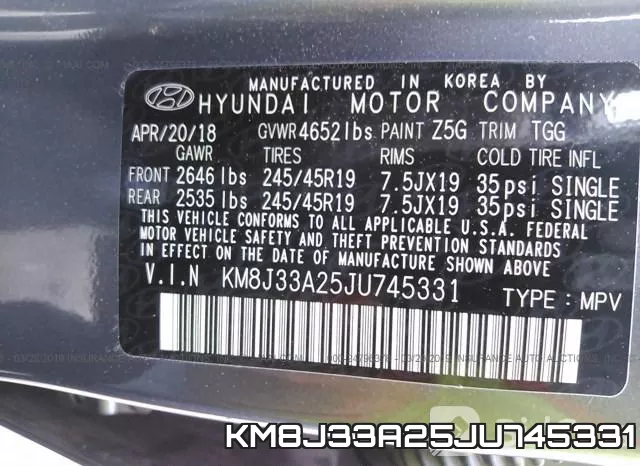 KM8J33A25JU745331 фото 10