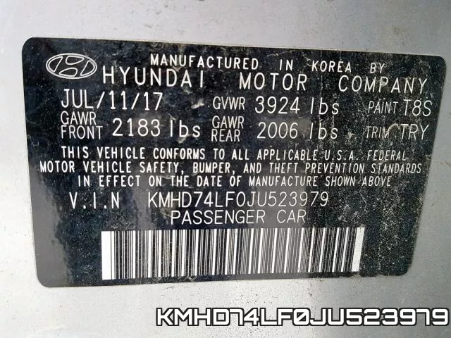 KMHD74LF0JU523979 фото 2