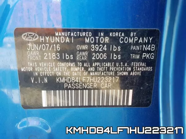 KMHD84LF7HU223217 фото 2