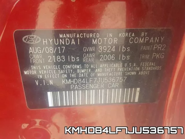 KMHD84LF7JU536757 фото 2