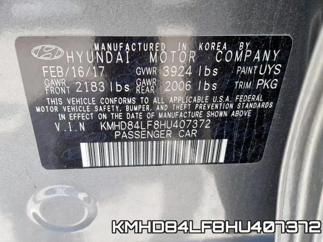 KMHD84LF8HU407372 фото 2