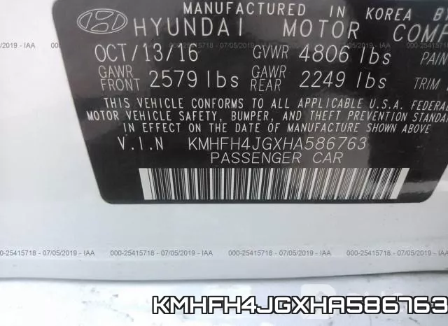 KMHFH4JGXHA586763 фото 10