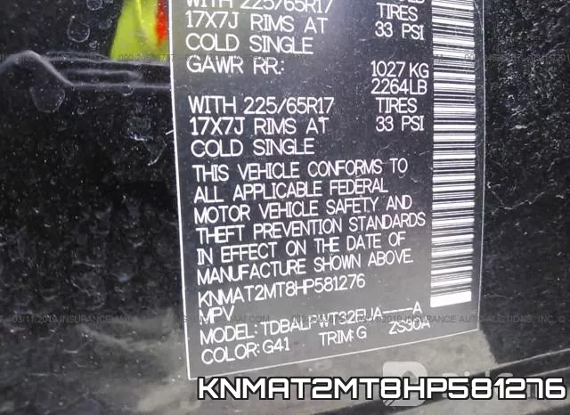 KNMAT2MT8HP581276 фото 10