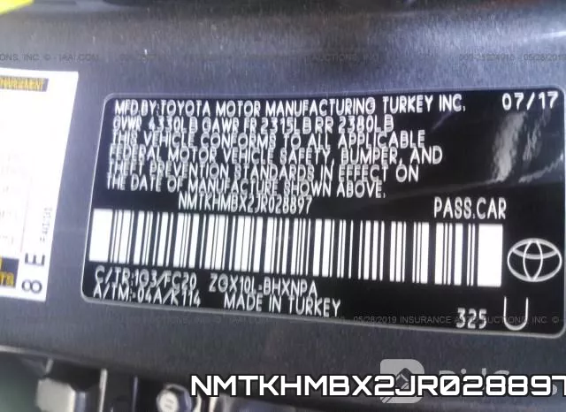 NMTKHMBX2JR028897 фото 10