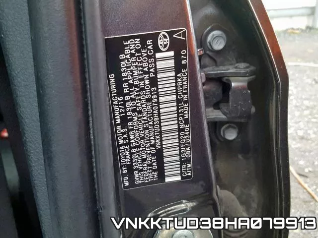 VNKKTUD38HA079913 фото 2