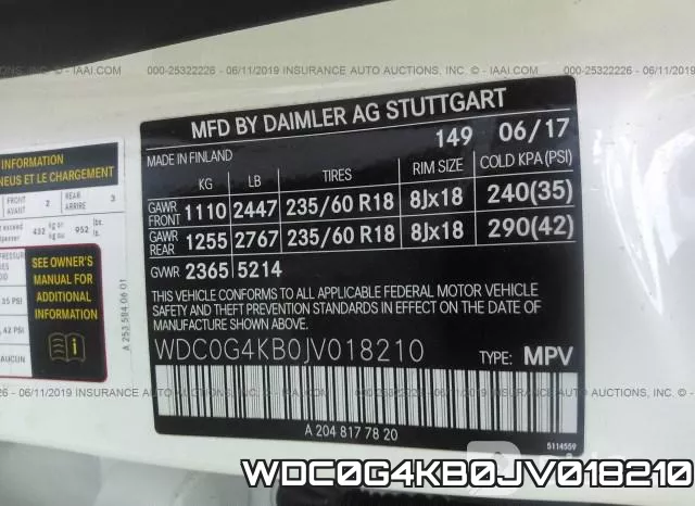 WDC0G4KB0JV018210 фото 10