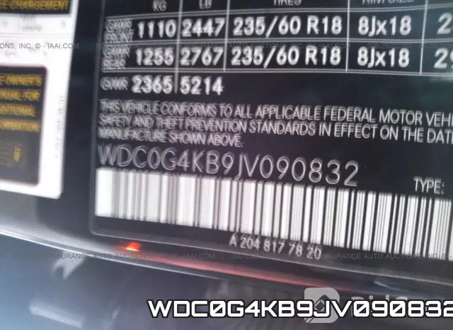 WDC0G4KB9JV090832 фото 10