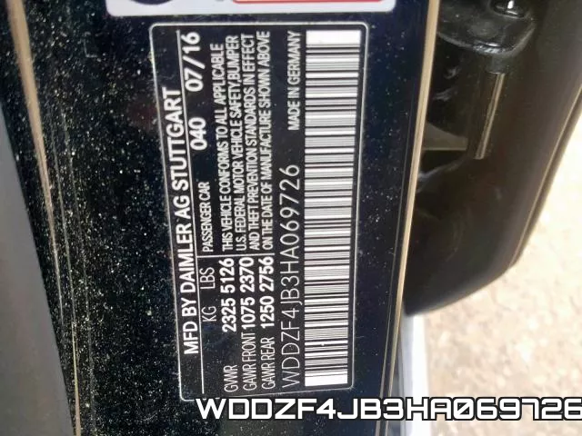 WDDZF4JB3HA069726 фото 2