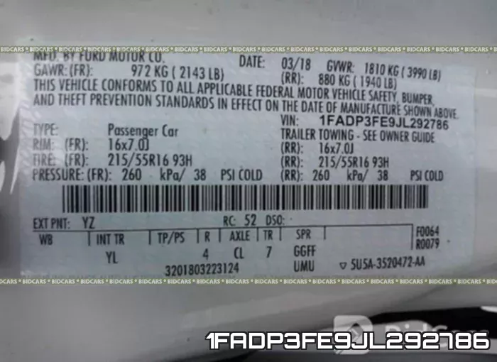 1FADP3FE9JL292786 фото 10