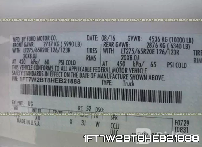 1FT7W2BT8HEB21888 фото 10