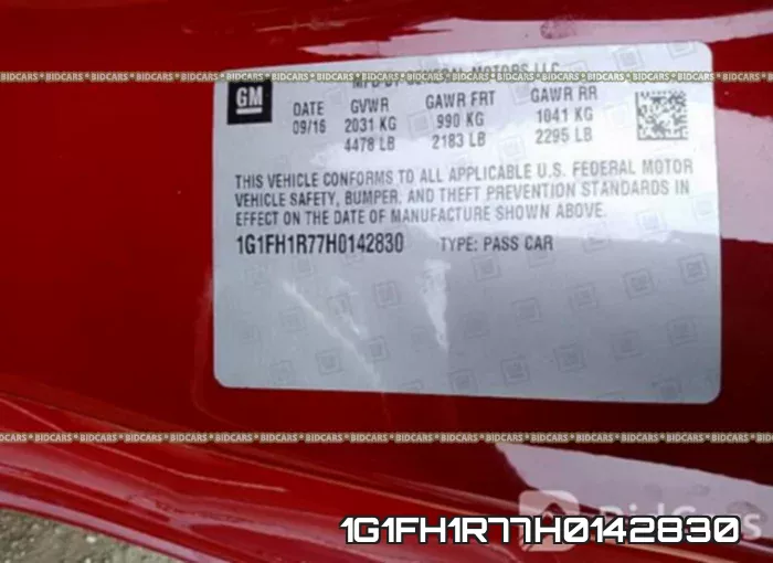 1G1FH1R77H0142830 фото 10