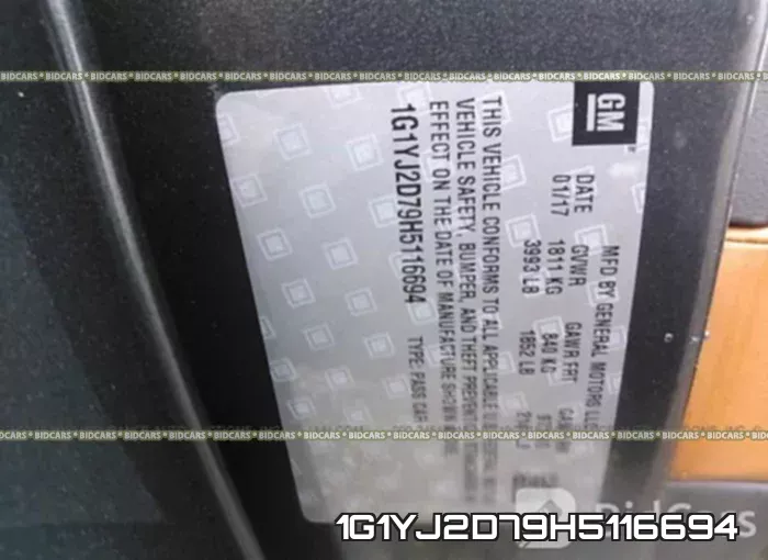1G1YJ2D79H5116694 фото 10