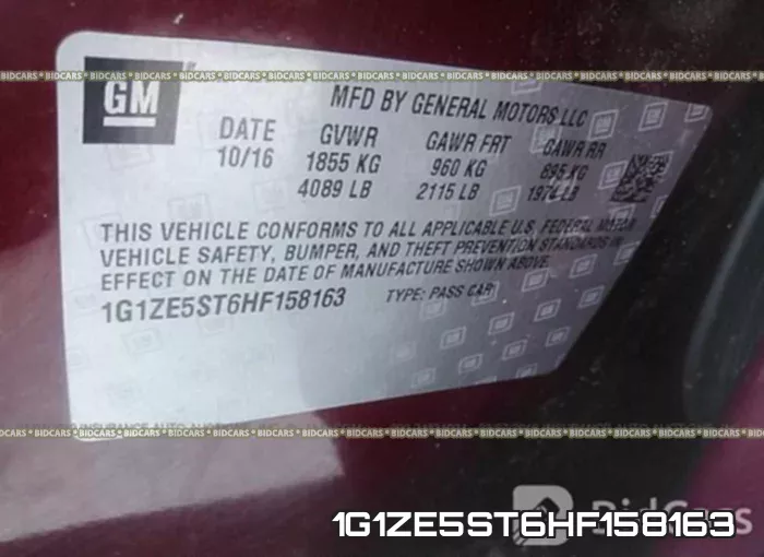 1G1ZE5ST6HF158163 фото 10