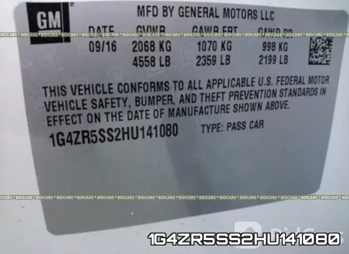 1G4ZR5SS2HU141080 фото 10