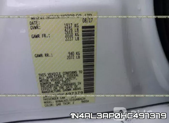 1N4AL3AP0HC497379 фото 10
