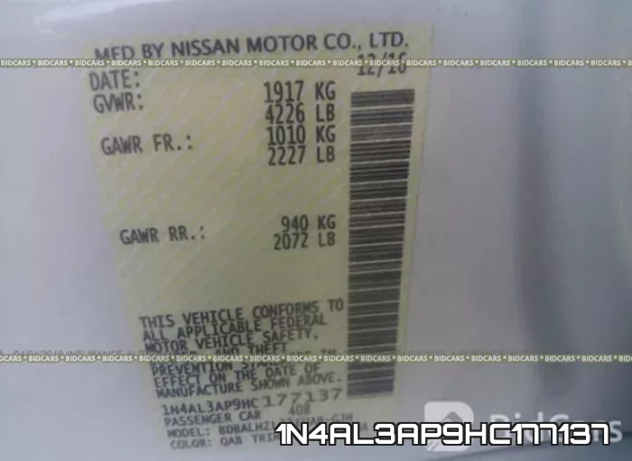 1N4AL3AP9HC177137 фото 10