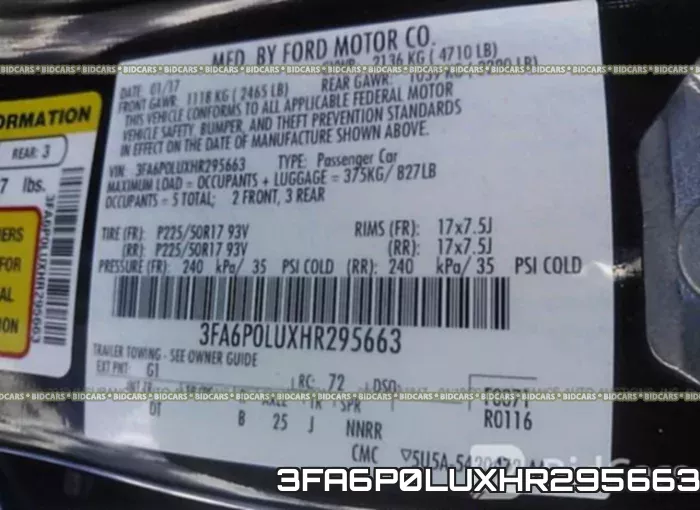 3FA6P0LUXHR295663 фото 10
