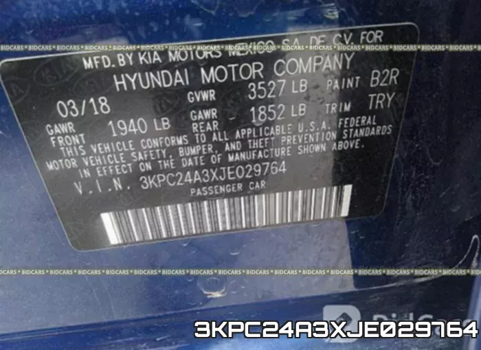 3KPC24A3XJE029764 фото 10